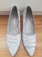 Elegante Silber Leder Pumps High Heels Gr 39 Maripe München - Sendling Vorschau