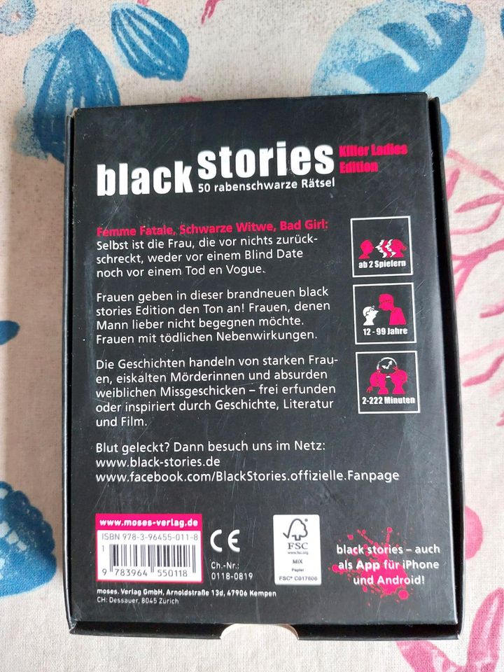 Black Stories - Kartenspiel in Weeze