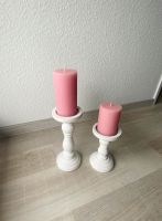 2 Kerzenhalter/Kerzenständer inklusive rosa Kerzen Hannover - Vahrenwald-List Vorschau