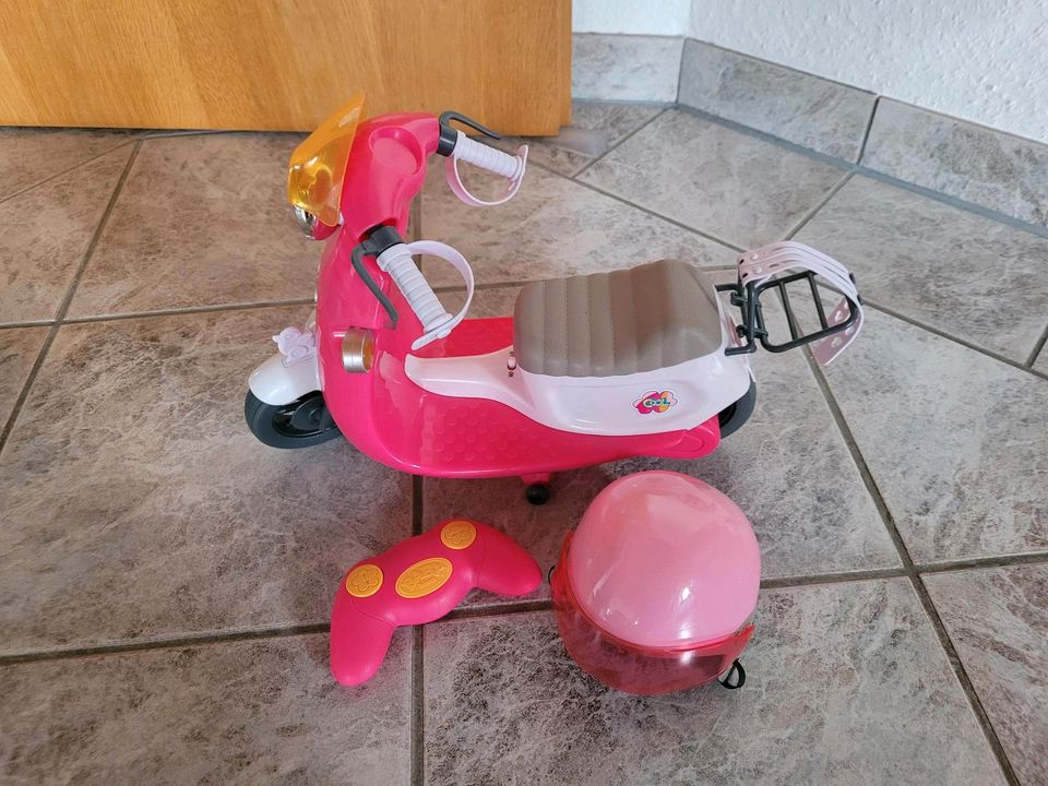 Zapf Baby Born Roller / Motorrad für Puppen inkl. Helm