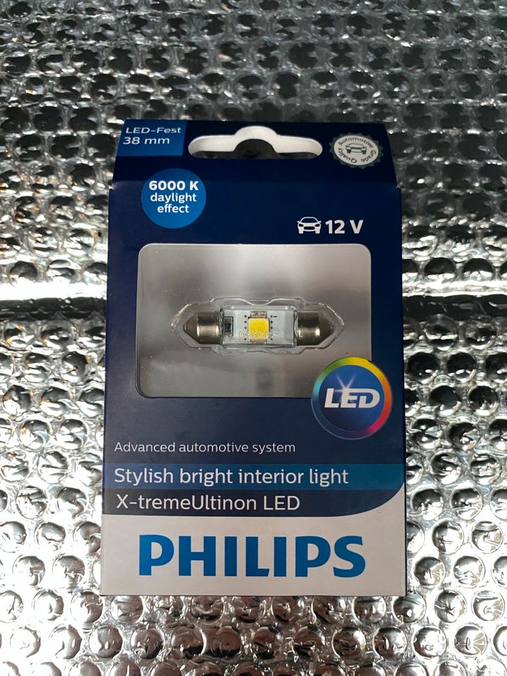 Philips X-treme Ultinon LED 6000k C5W Festoon 38mm 128596000KX1 in Tuttlingen