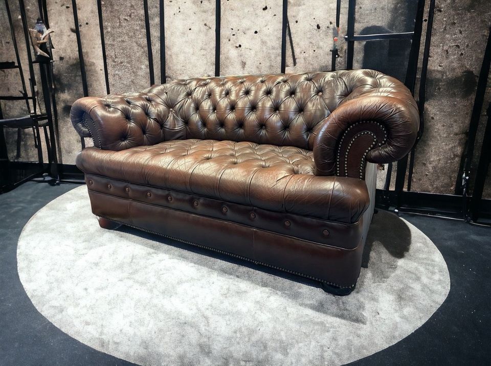 Vintage Sofa Couch Chesterfield Ledersofa in München