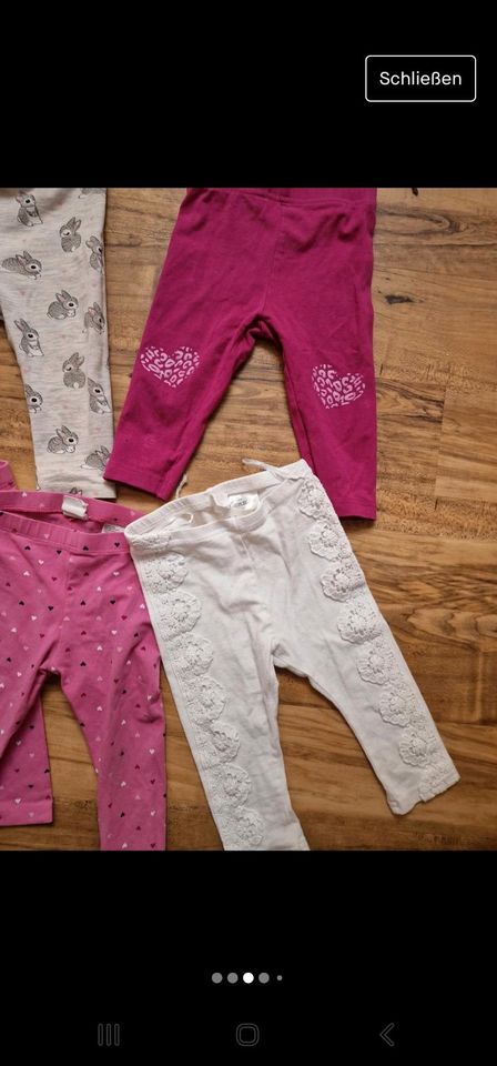 Leggings Leggins Hosen paket Set 74 12 Stück in Edertal