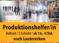 Produktionshelfer (m/w/d), 16,- €/Std., 3-Schicht, Lauterecken Rheinland-Pfalz - Lauterecken Vorschau