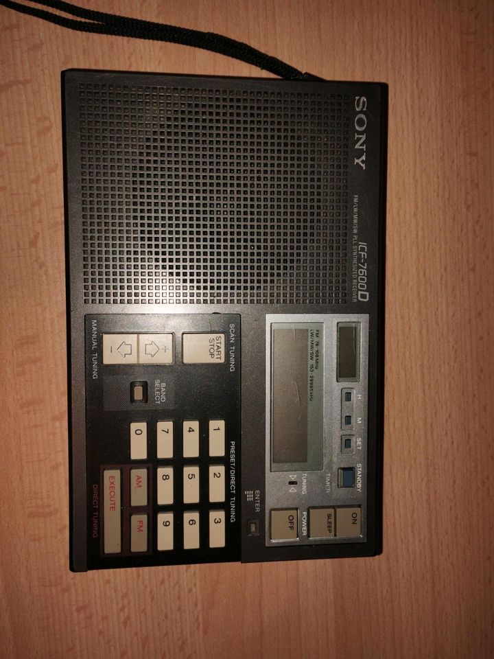 Sony ICF-7600 D Radio (Weltempfänger in Kleinkahl