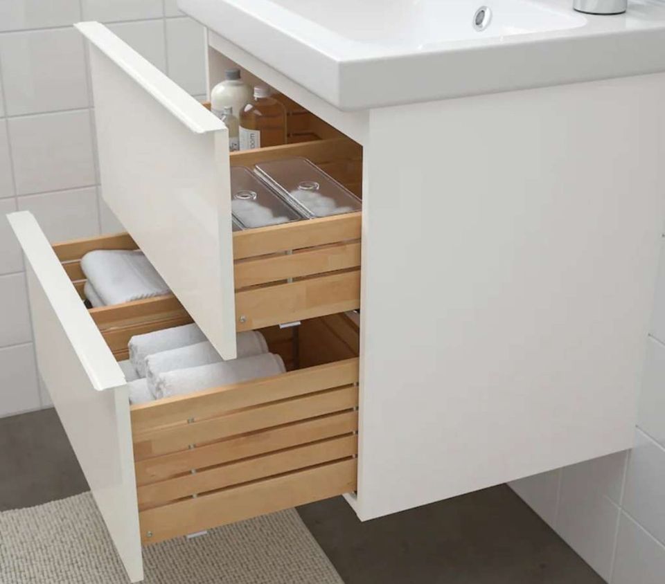 Ikea Godmorgon Waschtisch / Waschbecken-Unterschrank in Hochglanz in Worpswede