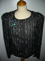 PRADA, Blazer, Swarovski, schwarz/grau/Silber,  ital 42 (36/38) Nordrhein-Westfalen - Eitorf Vorschau