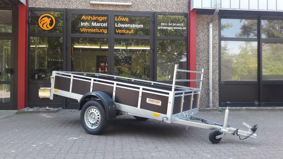 Neuer kippbarer 750 KG Anhänger, 253 cm Ladefläche Länge, Hänger in Ilsede