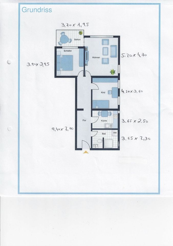 SAULHEIM  Schöne und gut geschnittene ETW, 98 m², 3ZKB, sonniger Balkon + EBK, inkl. Stellplatz   270.000 EURO in Saulheim