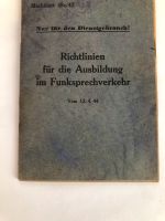 Richtlinien für die Ausbildung im Funksprechverkehr 1944 Baden-Württemberg - Böblingen Vorschau