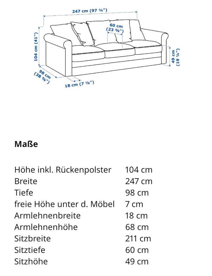 IKEA Grönlid Sofa wie abgebildet in Weisenheim am Berg