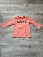 Langarmshirt orange Lucky Aufdruck Größe 86 Topomini Jungs Baden-Württemberg - Neudenau  Vorschau