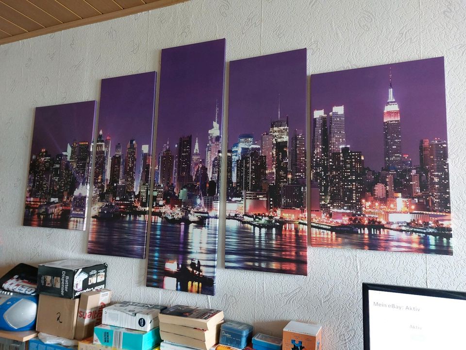 5 teiliges Wandbild "New York" in Veitsbronn