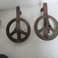 2 antike Eisen Schwungräder mit Haltegriff - 20 cm Durchm.50 € St Baden-Württemberg - Meißenheim Vorschau