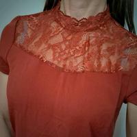 Only Spitzentop Gr. 36 rostbraun dunkelorange Bayern - Wegscheid Vorschau