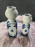 Vase Set mit blauem Muster Baden-Württemberg - Malsch Vorschau