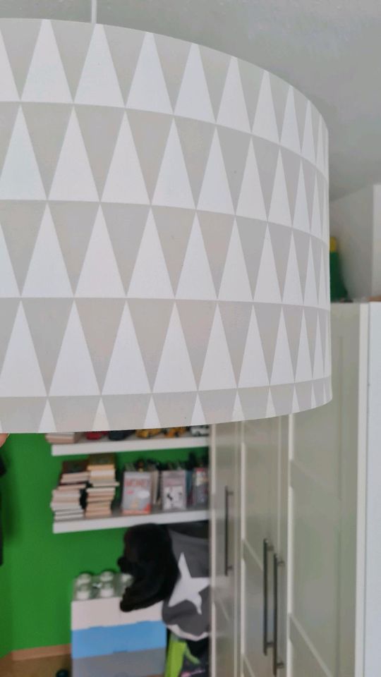 scandi xxl deckenlampe 50 cm licht weiß grau leuchte in Salzkotten