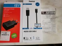 Hama USB Microkabel + ISY USB Reiselader, Neuwertiger Zustand Bremen - Neustadt Vorschau