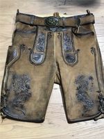 kurze Lederhose mit Gürtel Gr. 44 46 48 50 52 54 56 58 Bayern - Lappersdorf Vorschau