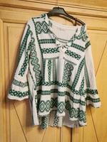 Bluse, Tunika, Made in Italy, Einheitsgröße, grün, Inka, grafisch Bayern - Mespelbrunn Vorschau