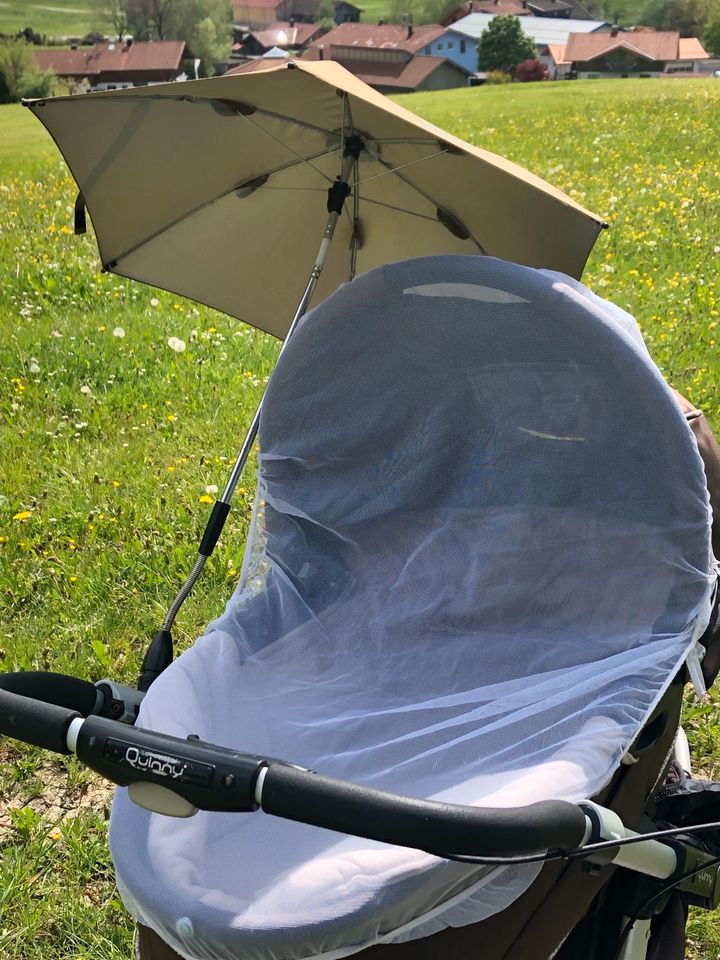 Kinderwagen Quinny, Babywanne, Buggy, Sonnenschirm, Wintersack in Rettenberg