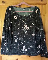 Schwarzes Shirt mit Blumen in L 40/42 ca. Nordrhein-Westfalen - Heinsberg Vorschau