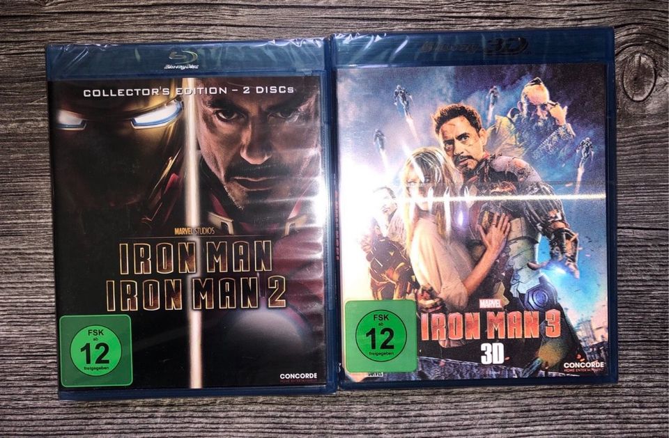 Iron Man Trilogie 2D / 3D BluRay neu und OVP in Gelsenkirchen