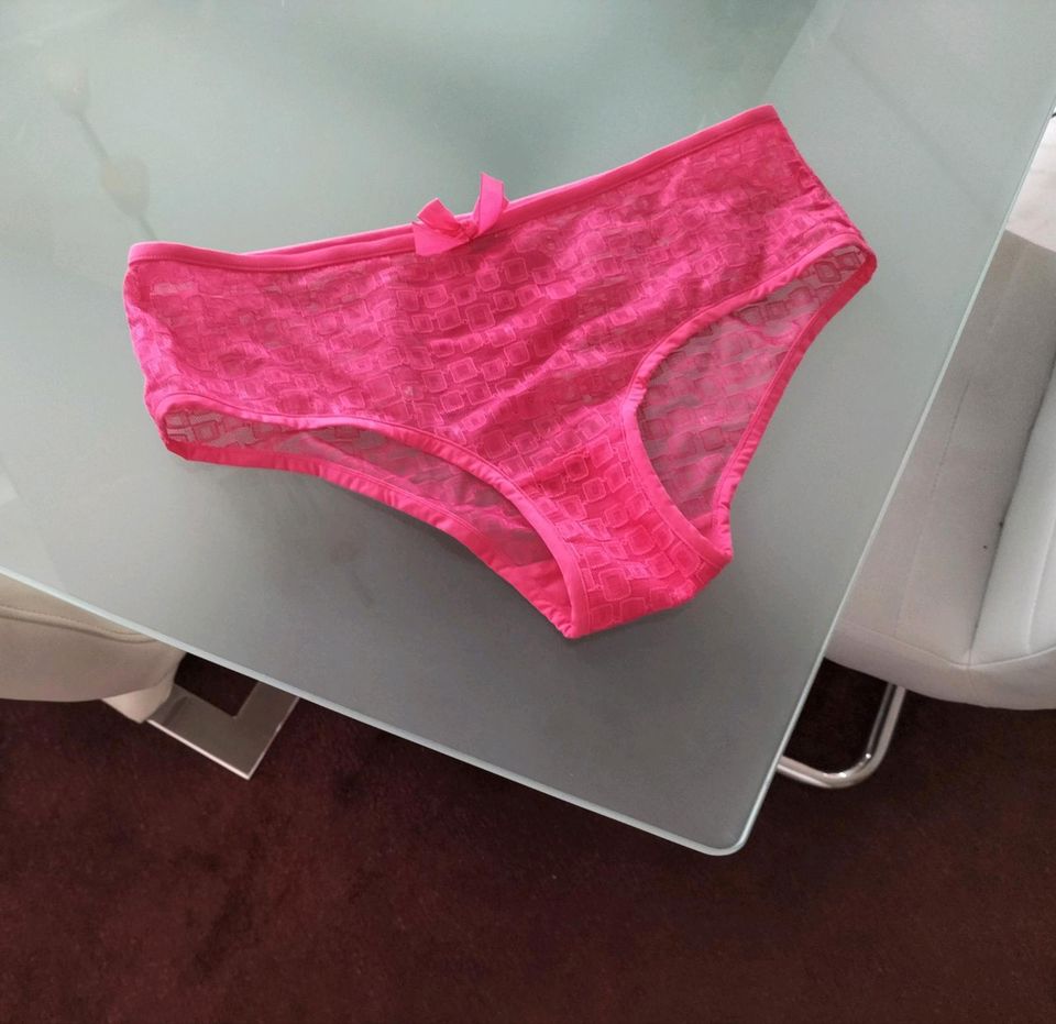 Panties Hipster pink rosa fuchsia knallpink neon Geomuster neon in Schwieberdingen