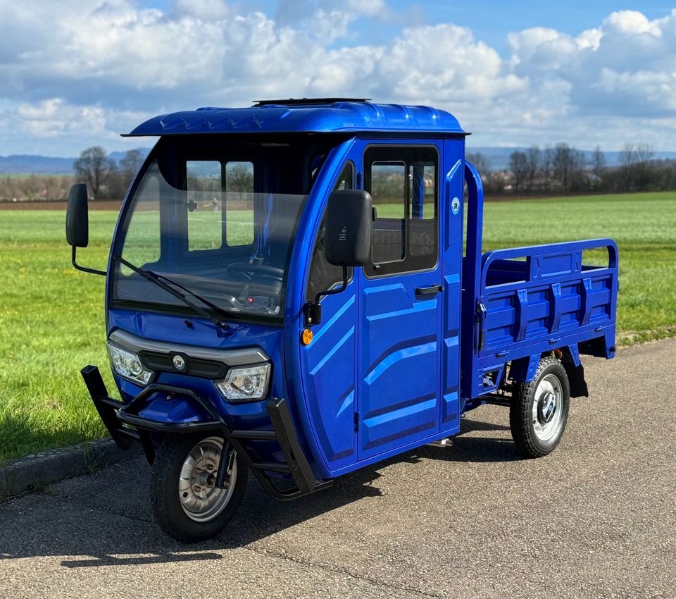 Kabinenroller Cargo Premium Elektro Pritsche 45 km/h 25 km/h Pickup ape in Dürnau