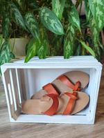 Sandale von Just Fab neu & ungetragen in cognac Gr. 39 Hessen - Nidda Vorschau