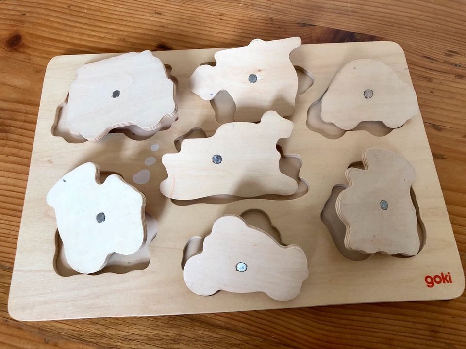 Steckpuzzle Fahrzeuge Goki Holz in Bad Sulza