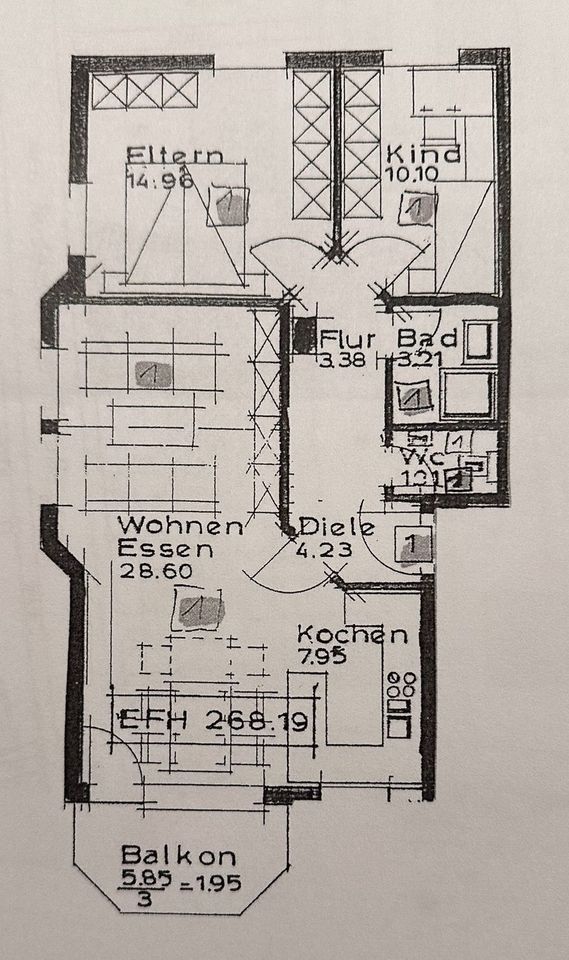 +++3,5 Zi-Whg inkl. Balkon und 1x TG Stellplatz in Miedelsbach-Schorndorf zu verkaufen+++ in Schorndorf