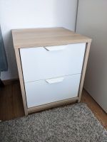 Nachttisch Ikea Askvoll weiß Holzdekor Baden-Württemberg - Flein Vorschau