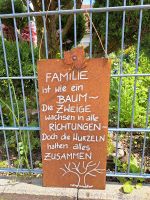 Rostschild mit Spruch, Deko Haus und Garten, Geschenk Bayern - Gundelfingen a. d. Donau Vorschau