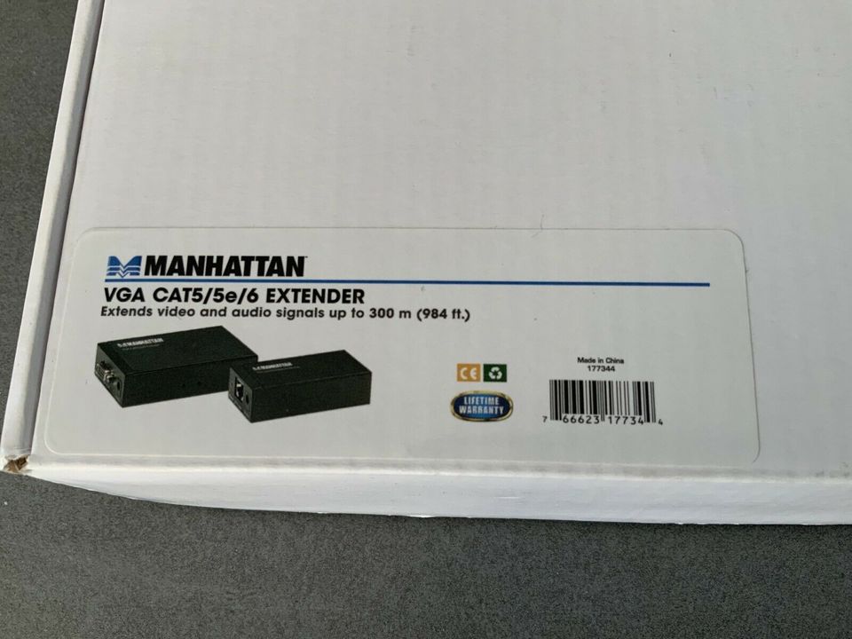 Manhattan VGA CAT5/5e/6 Extender Übertragungs-Strecke NEU in Hof (Saale)