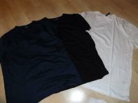 Set T-Shirt H&M weiß marine schwarz uni Herren L NEU Hessen - Florstadt Vorschau