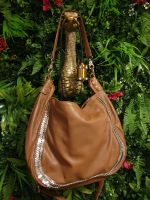 Echtleder TYOULIP SISTERS Shopper Nappa Cognac Camel Braun crossb Bremen-Mitte - Bremen Altstadt Vorschau