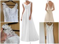 NEU Brautkleid Hochzeitskleid A-Linie Chiffon Spitze weiß 38/40 Bayern - Pyrbaum Vorschau