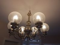 Kronleuchter Deckenlampe Kristallleuchter versilbert ca. 1910 Brandenburg - Velten Vorschau