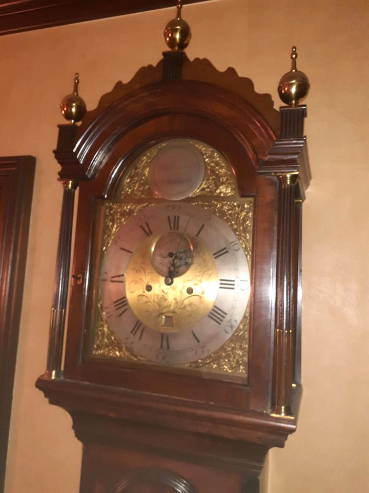 Edwardian Standuhr von John Edwards Norwich im top Zustand in Viersen