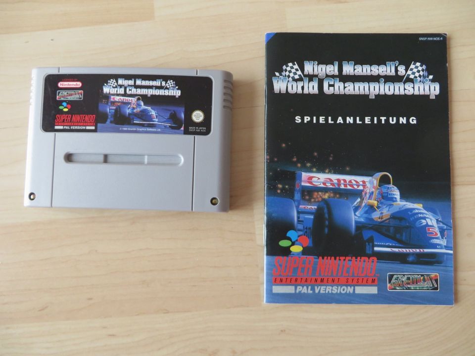 Super Nintendo Spiel Nigel Mansell`s World Championship in Poing