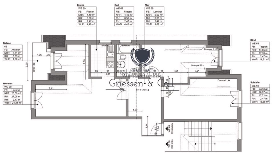 Geräumige 3-Raumwohnung im Dachgeschoss als Kapitalanlage oder zum Eigennutz in Freital