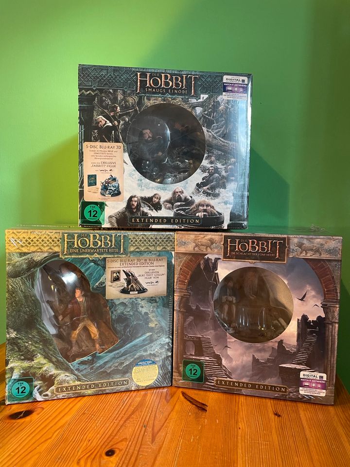 The Hobbit Collector‘s Edition Extended Bluray Box OVP neu 3x in Straubing