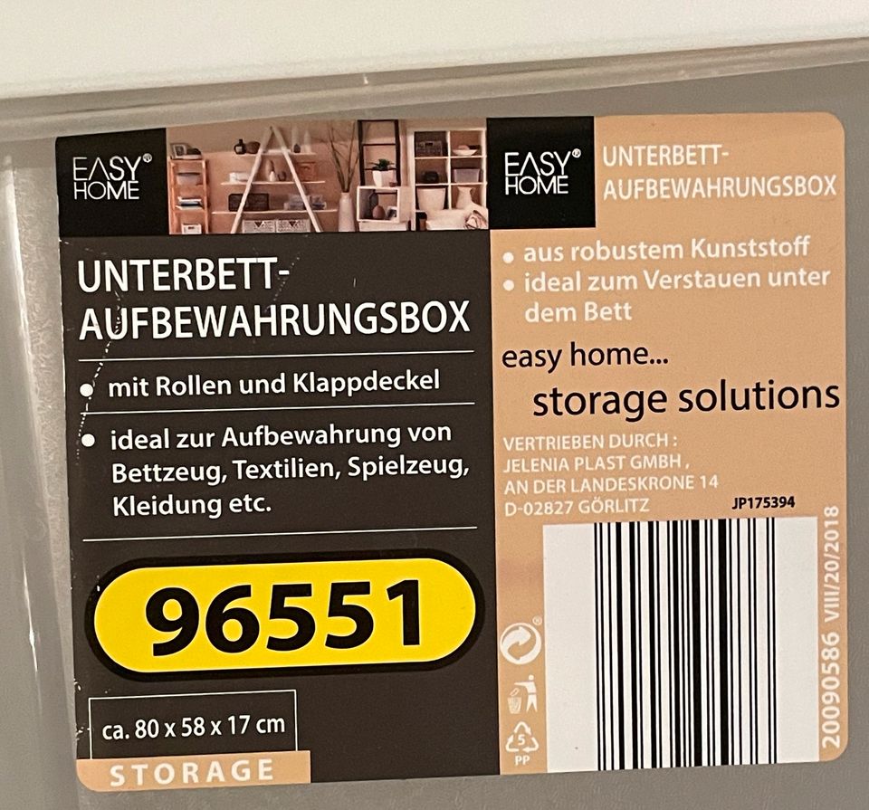 Plastikkiste Plastikbox 80x58x17cm mit Rollen in Freiburg im Breisgau
