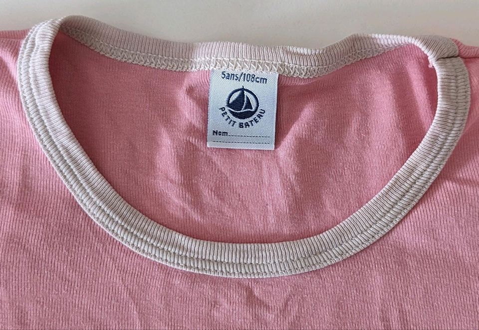 Petit Bateau Shirt Rose rosa 5 Jahre 110 in Luschendorf 