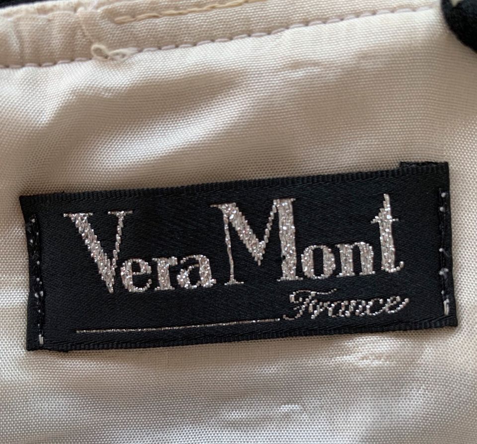 Vera Mont Abendkleid Gr. 38 schwarz Creme in Kaarst