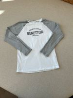 Benetton Langarmshirt Longsleeve 152 160 grau weiß Bayern - Kösching Vorschau