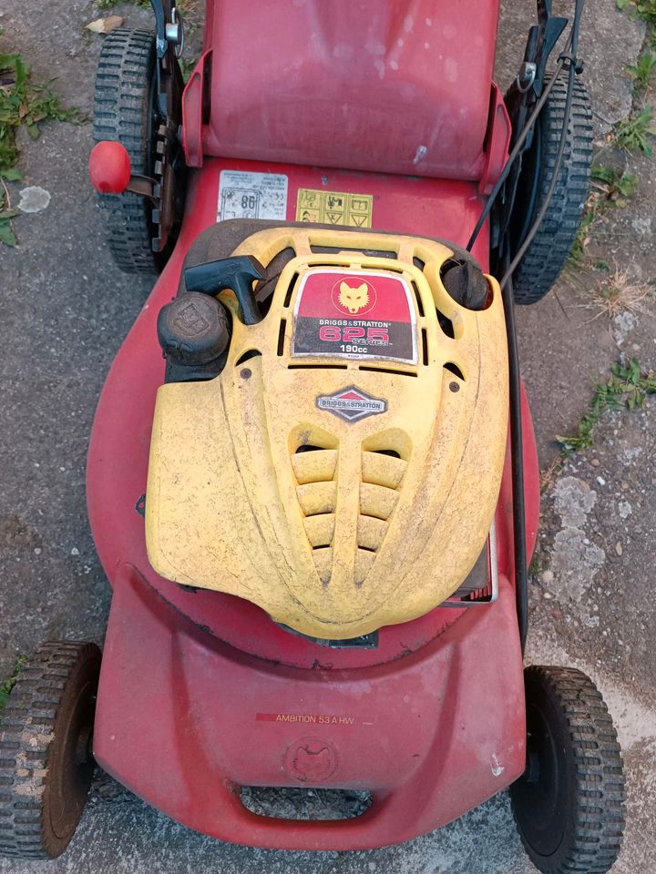 Wolf Benzin Rasenmäher Briggs und Stratton 625 Series 190ccm in Bensheim