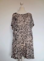 längeres T-Shirt/Longshirt in beige/schwarz mit Leo/Animal Print Hessen - Großenlüder Vorschau