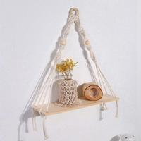 Wandregal Holzregal Hängeregal Regal Seilregal Makramee Boho Holz Bayern - Bamberg Vorschau
